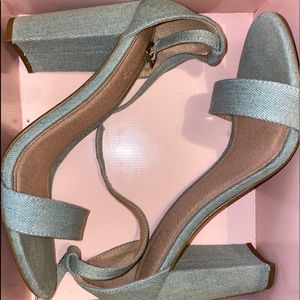 Charlotte Russe Denim Heels